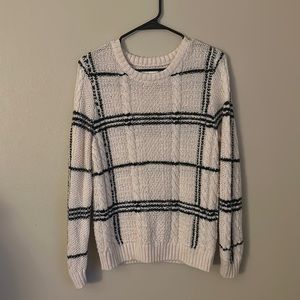 Black and white sweater
